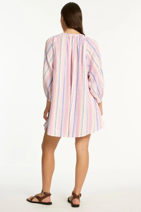 Sea Level Boho Stripe Short Dress